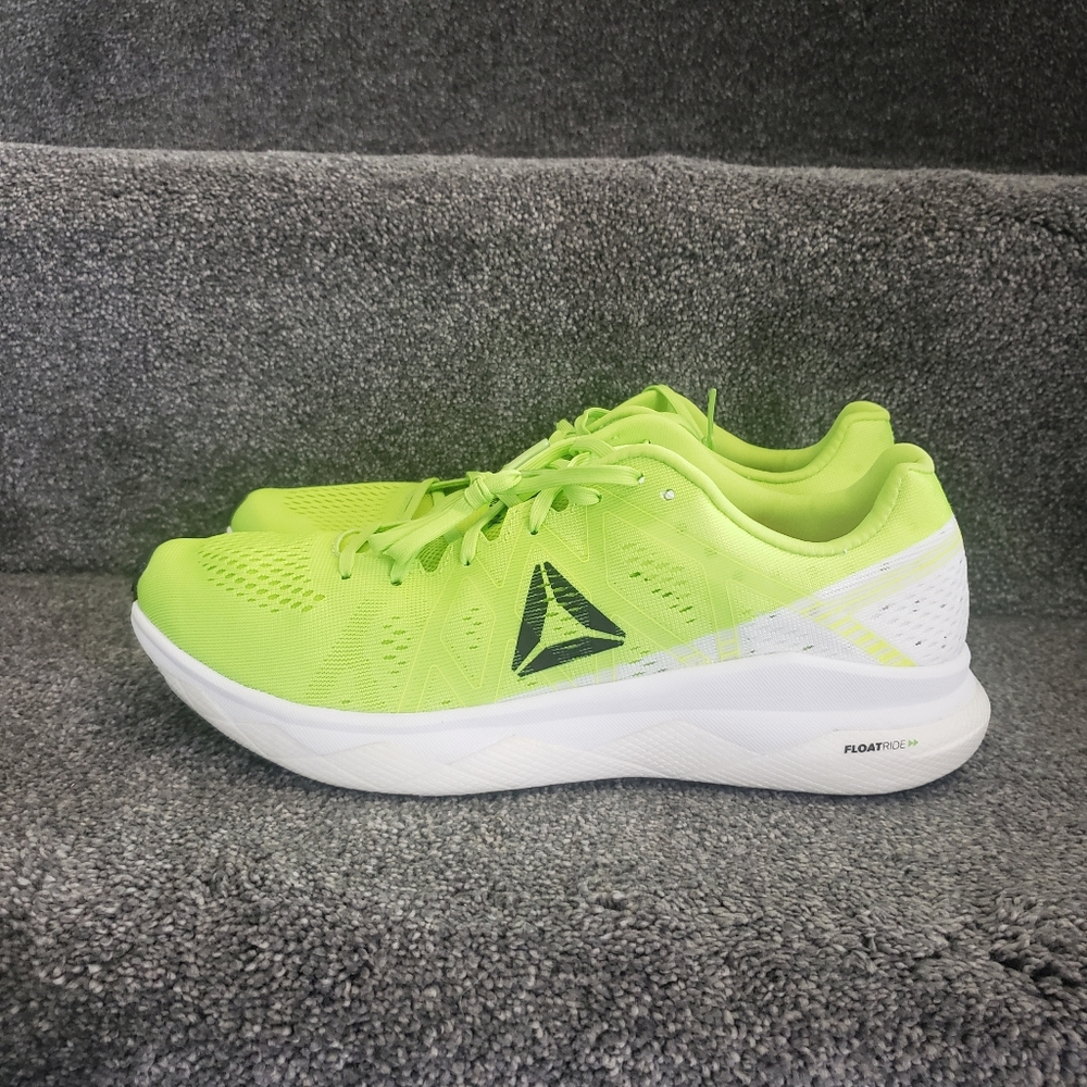 Reebok Floatride Run Fast Men's 8, neon lime/white/black/red